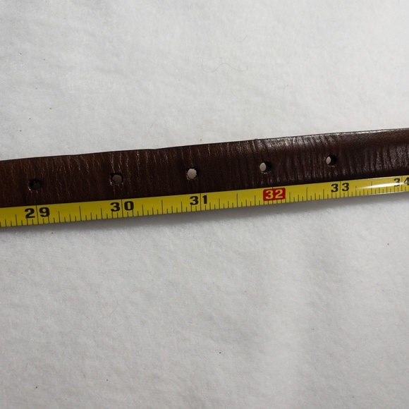 VALMARS Belt Woman's Medium Brown Leather Braided Belt Made In Italy - Picture 11 of 11